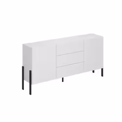 Komoda 2-drzwiowa z szufladami JUKON 26 180 cm - biały mat