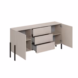 Komoda 2-drzwiowa z szufladami JUKON 26 180 cm - kaszmir