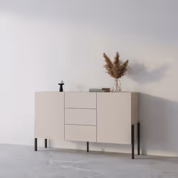Komoda 2-drzwiowa z szufladami JUKON 43 150 cm - kaszmir