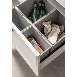 Kosz na odpady PULLBOY VARIO 600/ wys. 320/ 2x17+2x8 PEKA