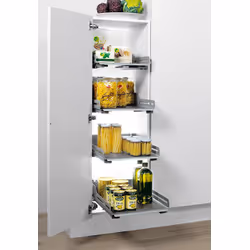 Półka wysuwana EXTENDO Libell 450 z prowadnicami/ szara PEKA