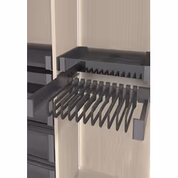CONERO Set - organizer do garderoby/ 484-544 mm/ czarny PEKA