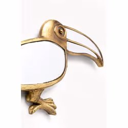 Dekoracja ścienna TOUCAN MIRROR - złoty