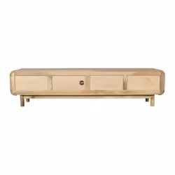 Szafka RTV drewniana z szufladami BARCELONA BC-05-MN 210 cm - mango naturalne