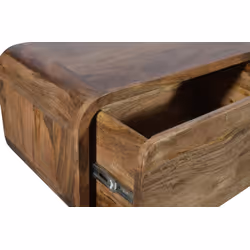 Szafka RTV drewniana z szufladami BARCELONA BC-05-CR 210 cm - mango caramel