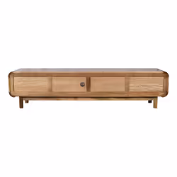 Szafka RTV drewniana z szufladami BARCELONA BC-05-CR 210 cm - mango caramel