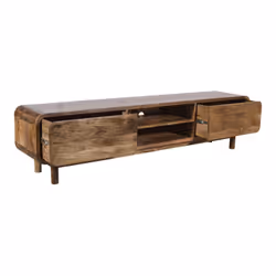 Szafka RTV drewniana z szufladami BARCELONA BC-05-CR 210 cm - mango caramel