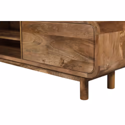 Szafka RTV drewniana z szufladami BARCELONA BC-05-CR 210 cm - mango caramel