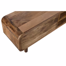 Szafka RTV drewniana z szufladami BARCELONA BC-05-CR 210 cm - mango caramel