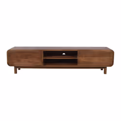 Szafka RTV drewniana z szufladami BARCELONA BC-05-MWL 210 cm - mango orzech włoski