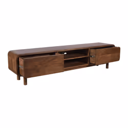 Szafka RTV drewniana z szufladami BARCELONA BC-05-MWL 210 cm - mango orzech włoski