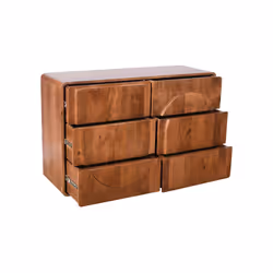 Komoda drewniana z szufladami EDYNBURG ED-03-MWL - mango orzech włoski