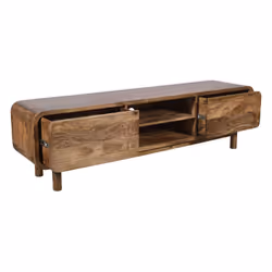 Szafka RTV drewniana z szufladami BARCELONA BC-06-CR 180 cm - mango caramel