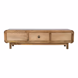 Szafka RTV drewniana z szufladami BARCELONA BC-06-CR 180 cm - mango caramel