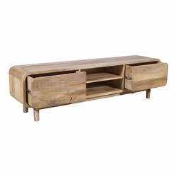Szafka RTV drewniana z szufladami BARCELONA BC-06-MN 180 cm - mango naturalne