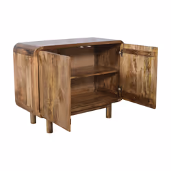 Komoda drewniana 2-drzwiowa BARCELONA BC-02-CR - mango caramel