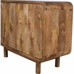 Komoda drewniana 2-drzwiowa BARCELONA BC-02-CR - mango caramel