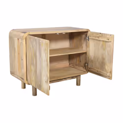 Komoda drewniana 2-drzwiowa BARCELONA BC-02-MN - mango naturalne
