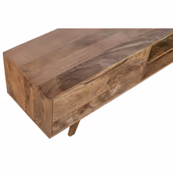 Szafka RTV drewniana z dwiema szufladami STOCKHOLM ST-01-CR 210 cm - mango caramel