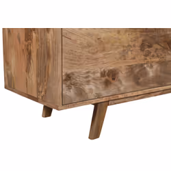Szafka RTV drewniana z dwiema szufladami STOCKHOLM ST-01-CR 210 cm - mango caramel