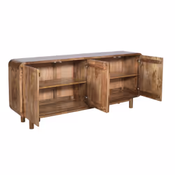 Komoda drewniana 4-drzwiowa BARCELONA BC-01-CR - mango caramel