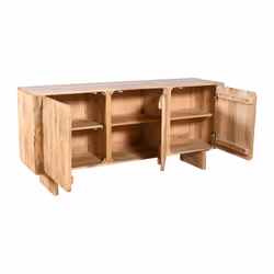 Komoda drewniana 3-drzwiowa HAGA HG-03-MN - mango naturalne