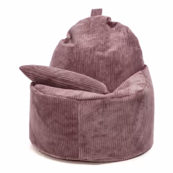 Fotel z poduszką YOKO Sztruks SZ63 - jasny fioletowy