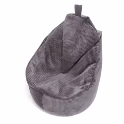 Fotel z poduszką YOKO Sztruks SZ90 - ciemny szary