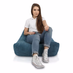 Fotel KEIKO S Sztruks SZ75 - ciemny turkusowy