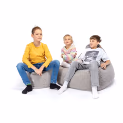Fotel dziecięcy z podnóżkiem MINI KEIKO Bukla SV06 - szary