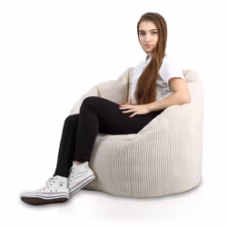 Fotel SIMONE Sztruks SZ03 - kremowy