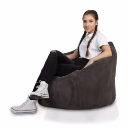 Fotel SIMONE Sztruks SZ29 - brązowy