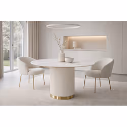 Stół okrągły STILIG 120 cm - biały