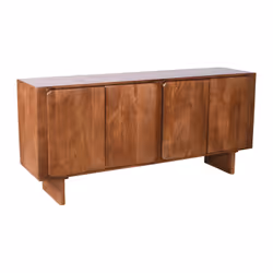 Komoda drewniana 4-drzwiowa HAGA HG-01-MWL - mango orzech włoski