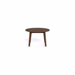 Stół okrągły rozkładany A-LINE 120/220x120 - dąb wędzony