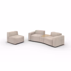 Sofa modułowa ze stolikiem i fotelem ENJOY