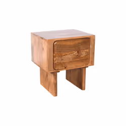 Szafka nocna drewniana z szufladą HAGA HG-05-CR - mango caramel
