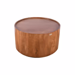 Stolik kawowy drewniany EDYNBURG 80 cm ED-04-MWL - mango orzech włoski