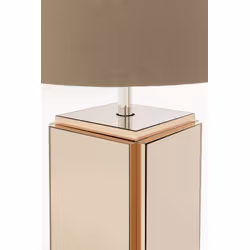 Lampa podłogowa CUBE 130 cm - brązowy/lustrzany
