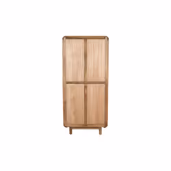 Witryna drewniana 2-drzwiowa z szufladami BARCELONA BC-07-CR - mango caramel