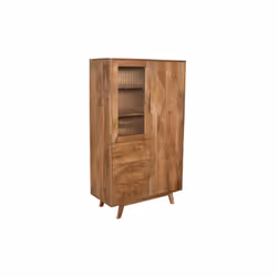 Witryna drewniana 2-drzwiowa STOCKHOLM ST-17-CR - mango caramel