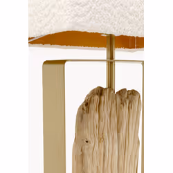 Lampa podłogowa NATURE STEM - złoty/naturalny