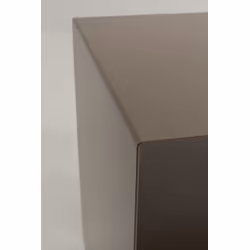 Stolik metalowy z gazetnikiem LOUNGE NEWS 65x37 - taupe