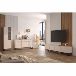 Komoda 3-drzwiowa z szufladami LOFT 43 - kaszmir