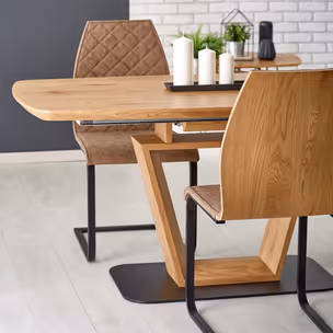 Stół rozkładany BLACKY 160x90 - dąb złoty