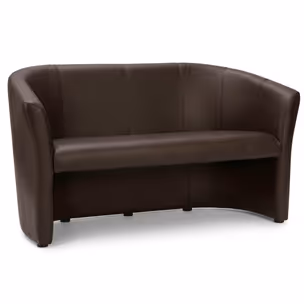 Sofa TM-3 ekoskóra - brązowy