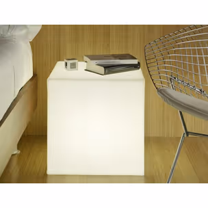 Lampa ogrodowa CUBY 53 SOLAR biała - LED, sterowanie pilotem