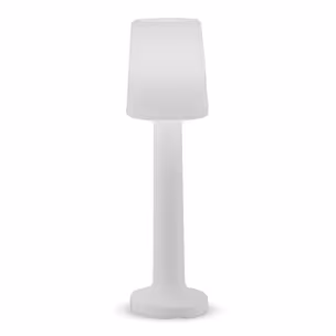 Lampa ogrodowa CARMEN 110 B biała - LED, wbudowana bateria