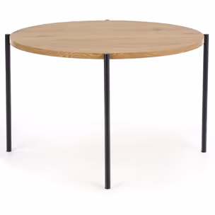 Stół okrągły MORGAN 120 cm - dąb złoty