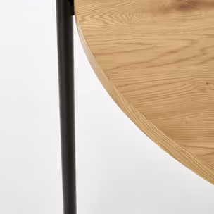 Stół okrągły MORGAN 120 cm - dąb złoty